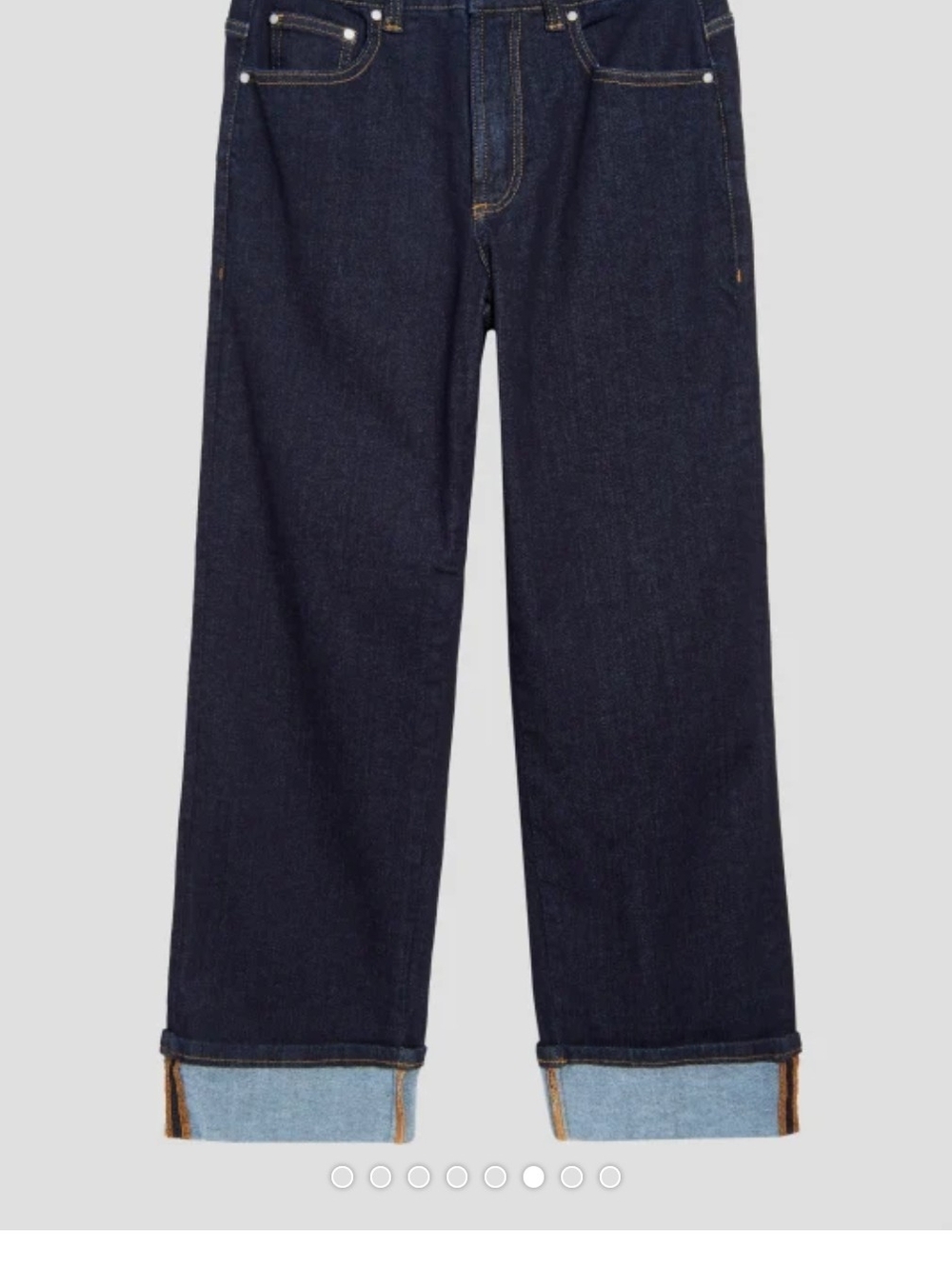 Universal Standard Stevie High Rise Cuffed Straight Leg Jeans
Vintage Indigo 10